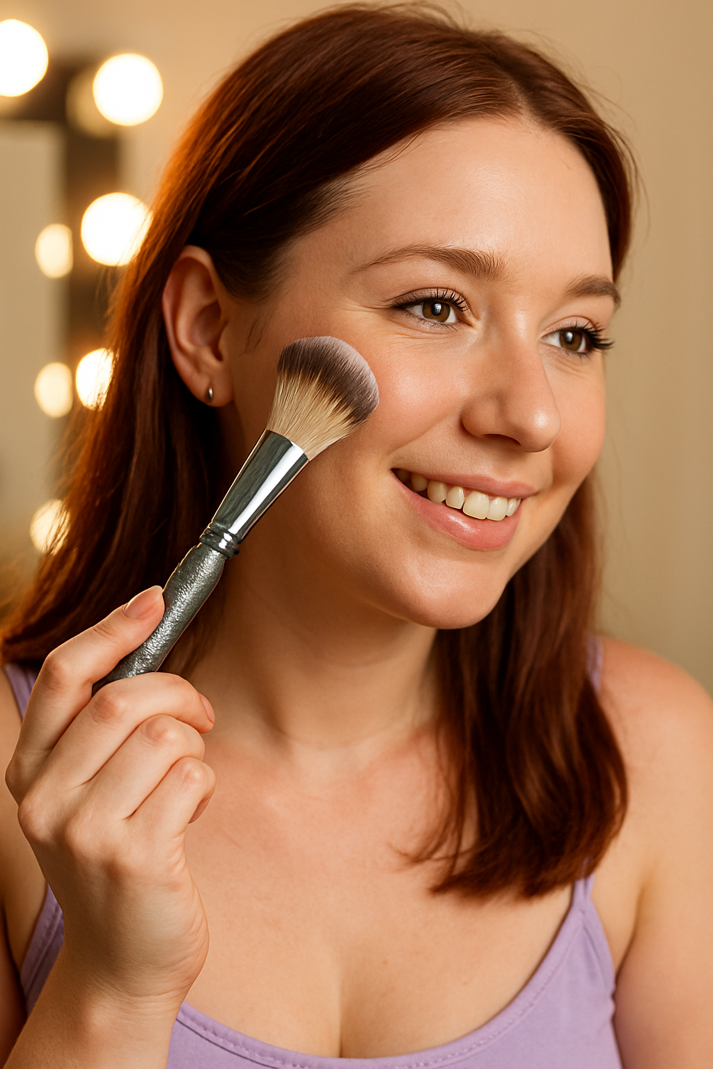 Pinceau Maquillage Effet Diamant Poudre – Élégance & Précision