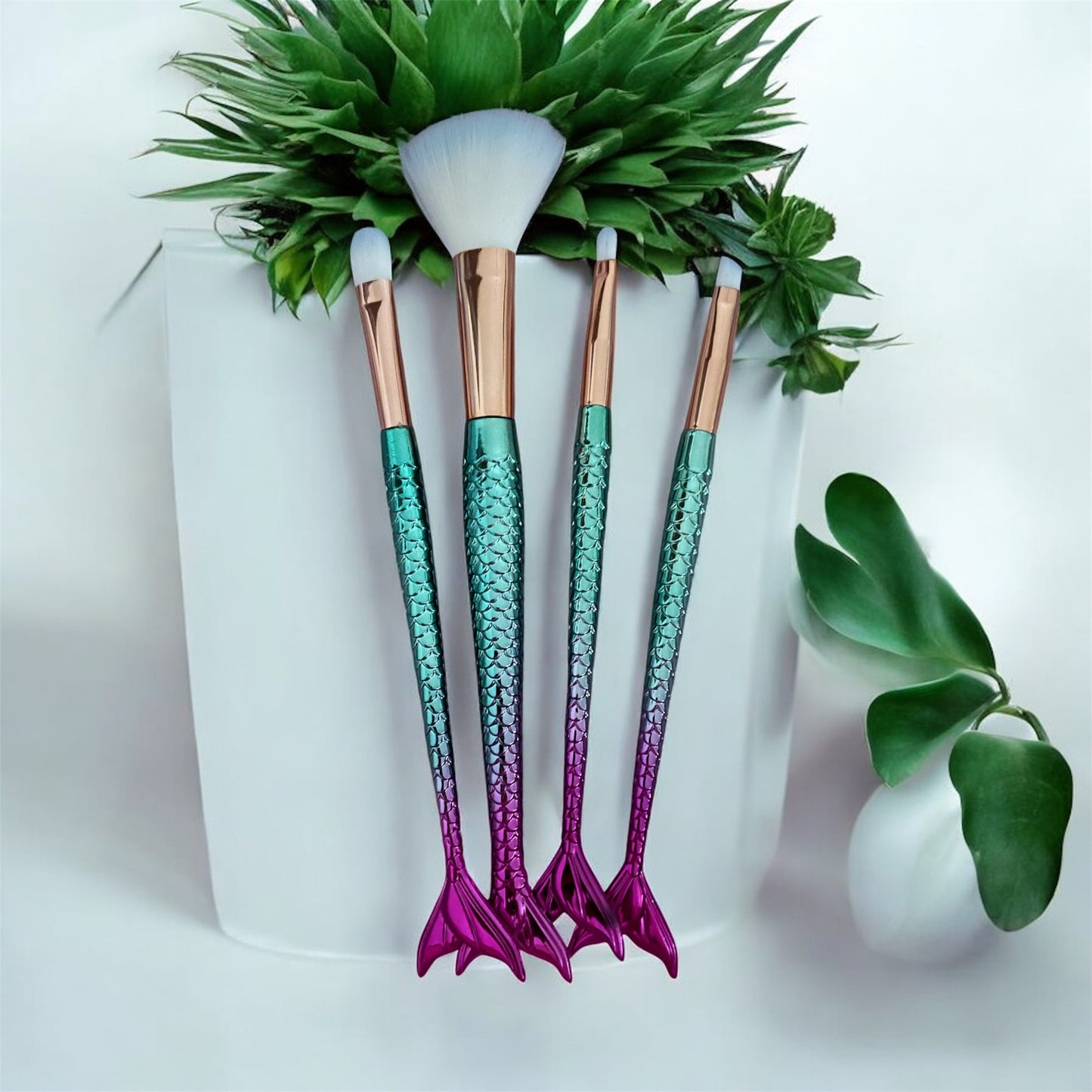 Set de 4 Pinceaux Sirène – Look Magique & Application Parfaite