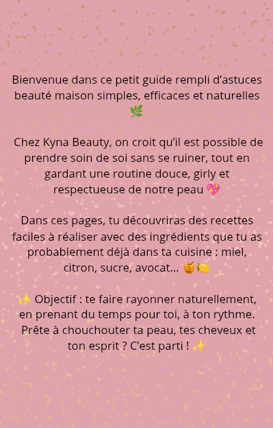 E-book : Des recettes simples pour se chouchouter au naturelle