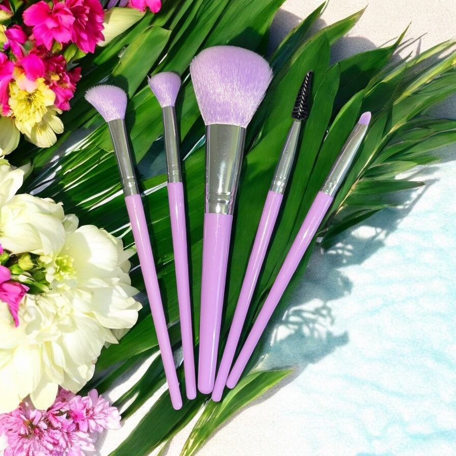 Ensemble de pinceaux de maquillage- (5 pièces)