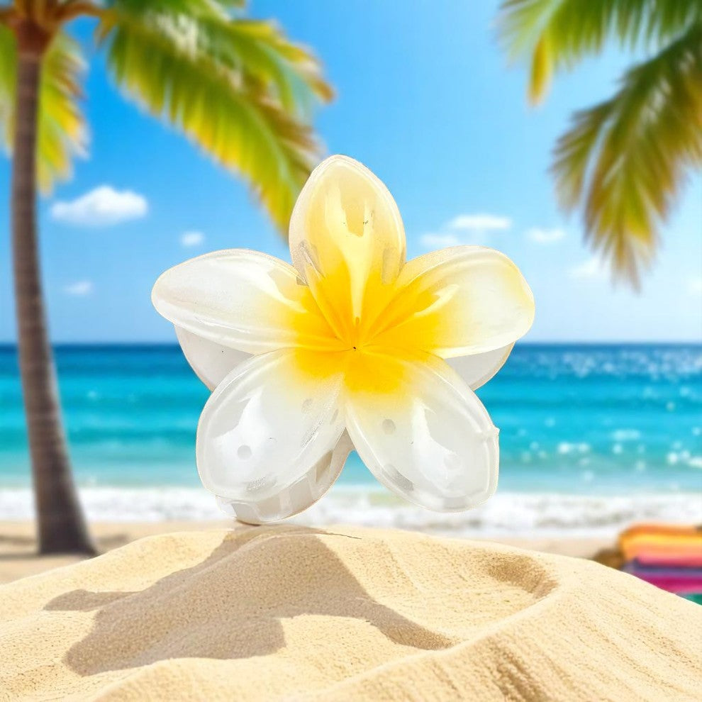 Pinces à Cheveux Fleur Hawaïenne – Esprit Aloha & Féminité 🌴