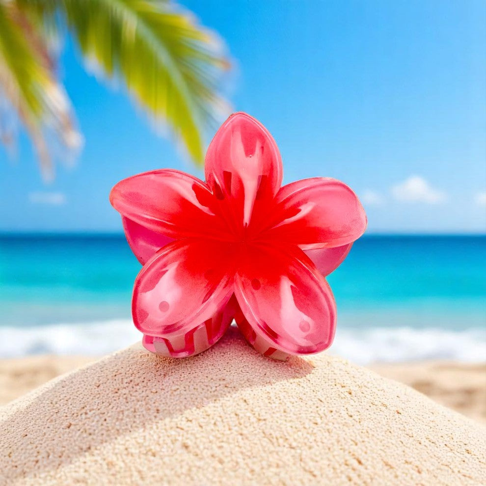 Pinces à Cheveux Fleur Hawaïenne – Esprit Aloha & Féminité 🌴