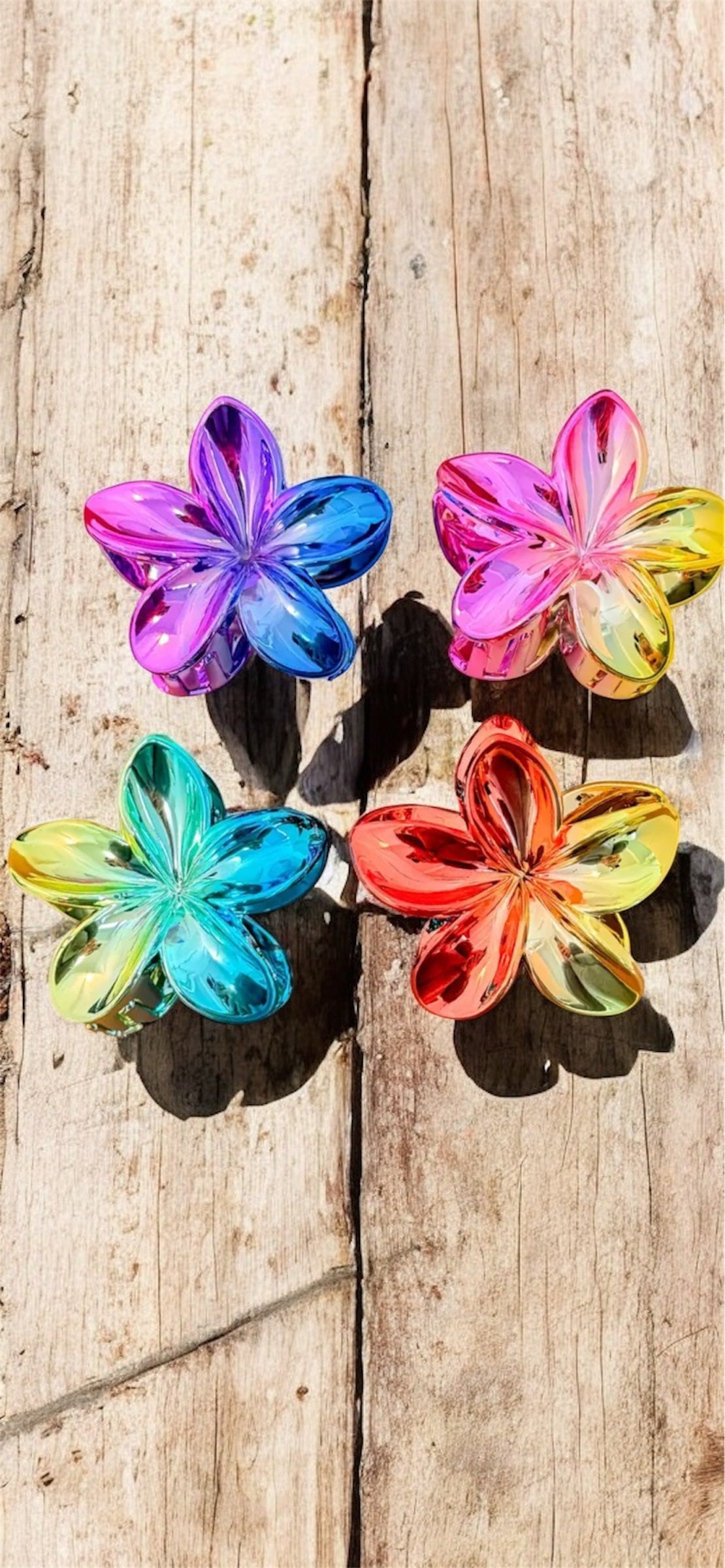 🌸 Pince Fleur Multicolore – Éclat Polychrome pour Sublimer ta Coiffure 🌈