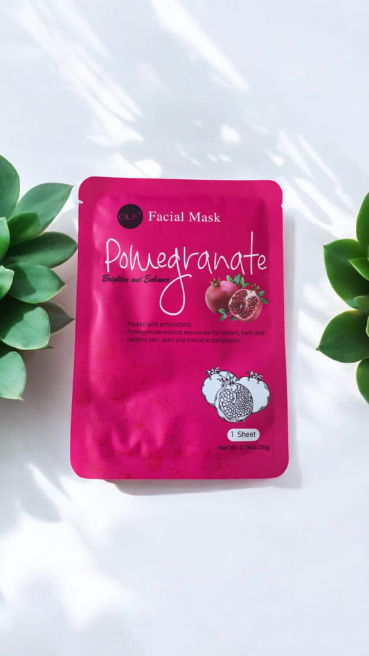 🍇 Masque Visage à la Grenade – Éclat & Fraîcheur Immédiate ✨