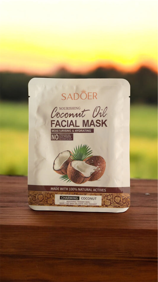 🥥 Masque Visage à l’Huile de Coco – SADOER