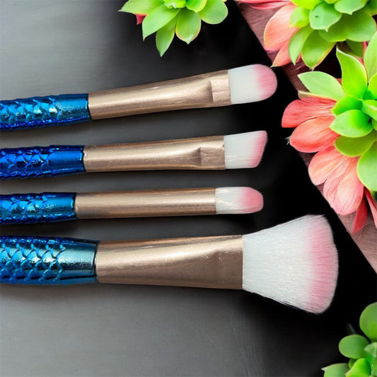 Set de 4 Pinceaux Sirène  – Look Magique & Application Parfaite