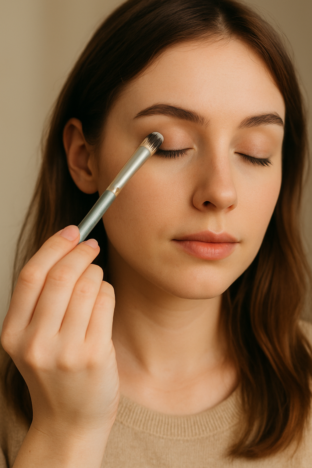 Pinceau Précision Paupières – Regard Détaillé & Intense