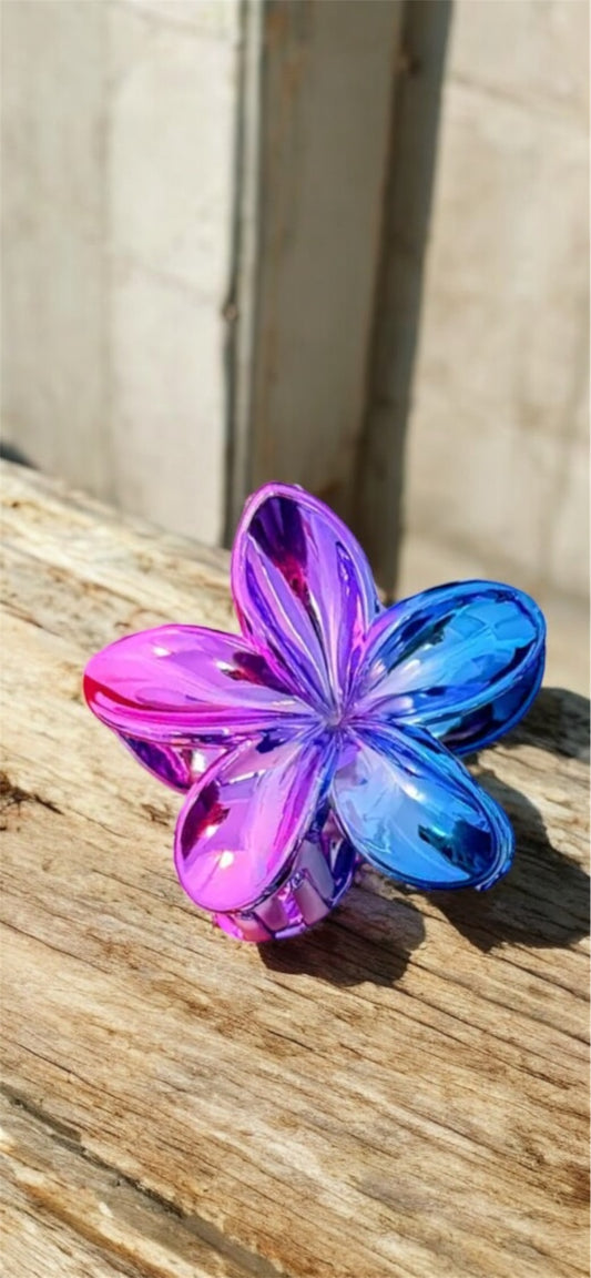 🌸 Pince Fleur Multicolore – Éclat Polychrome pour Sublimer ta Coiffure 🌈