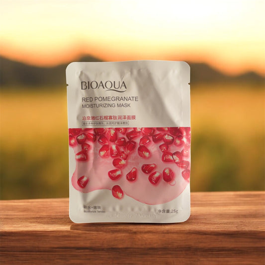 🍎 Masque Visage Hydratant à la Grenade Rouge – BIOAQUA
