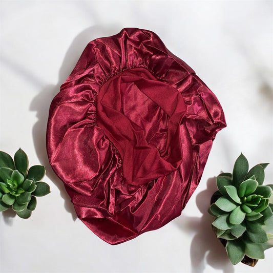 Bonnet en Satin Brillant – Protection & Élégance Nocturne