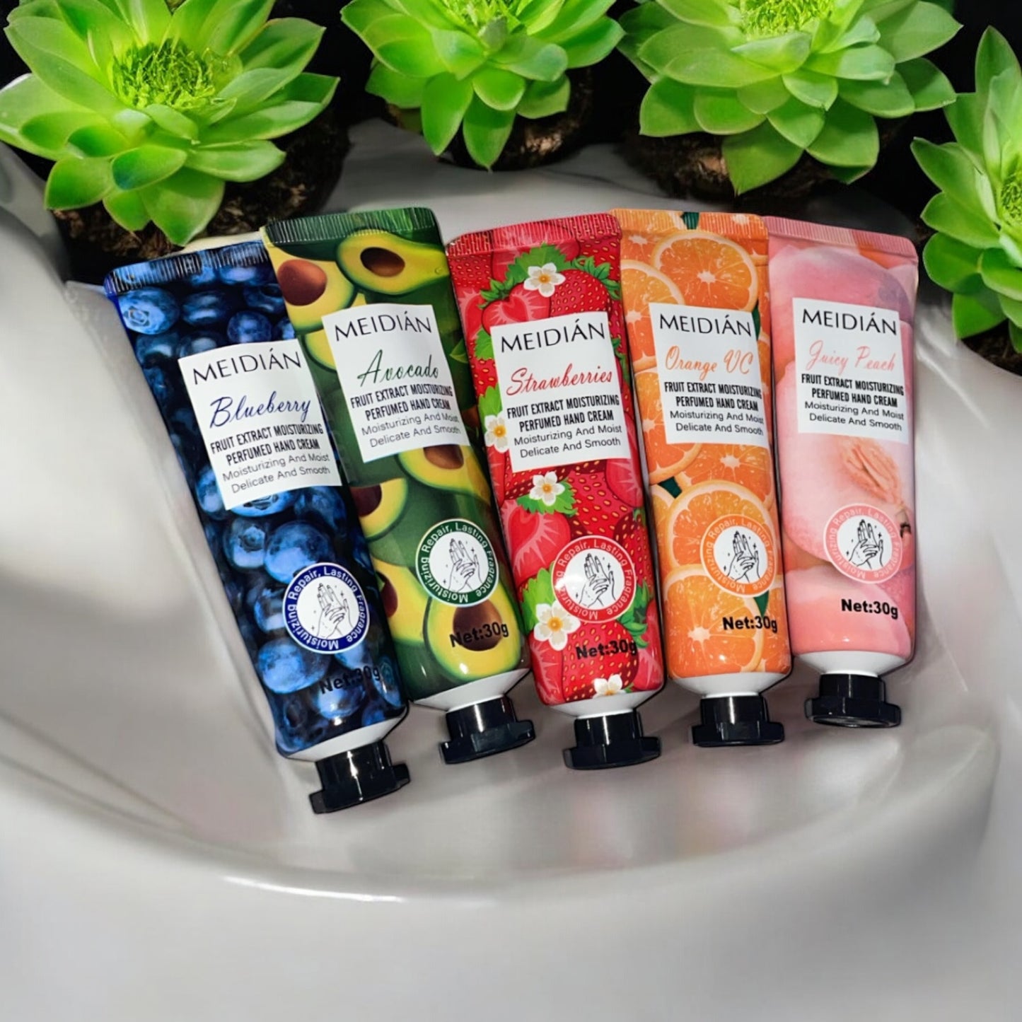 Crème pour les mains parfumée MEIDIAN – Hydratation fruitée & douceur au quotidien 🍓🍊🫐